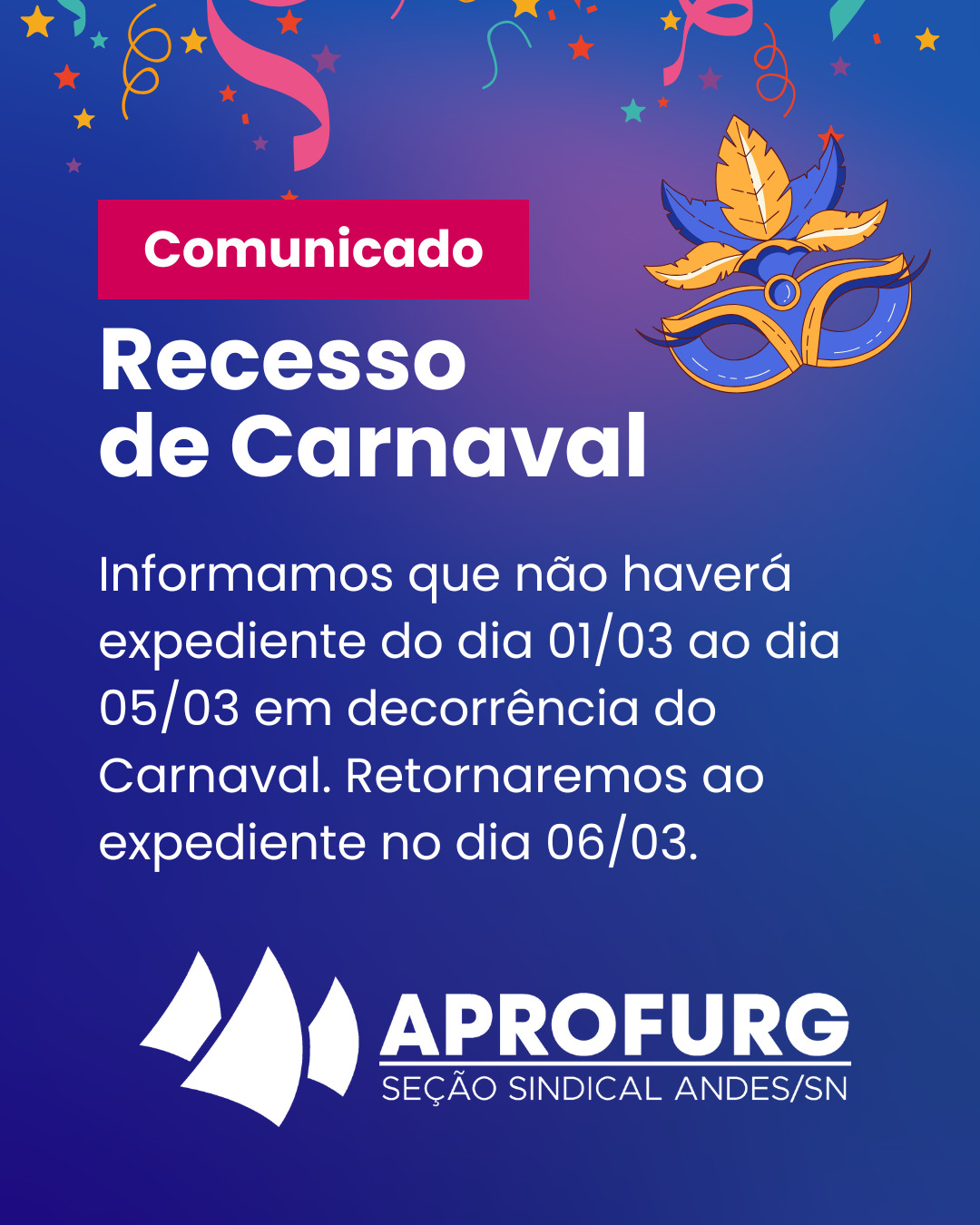 recesso carnaval